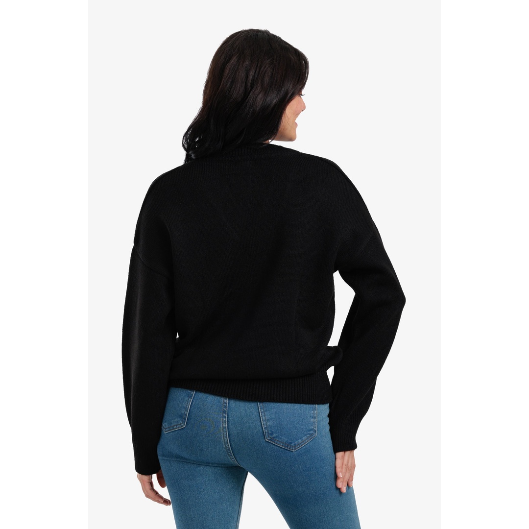 بلوفر بكتفين منسدلين - 18285