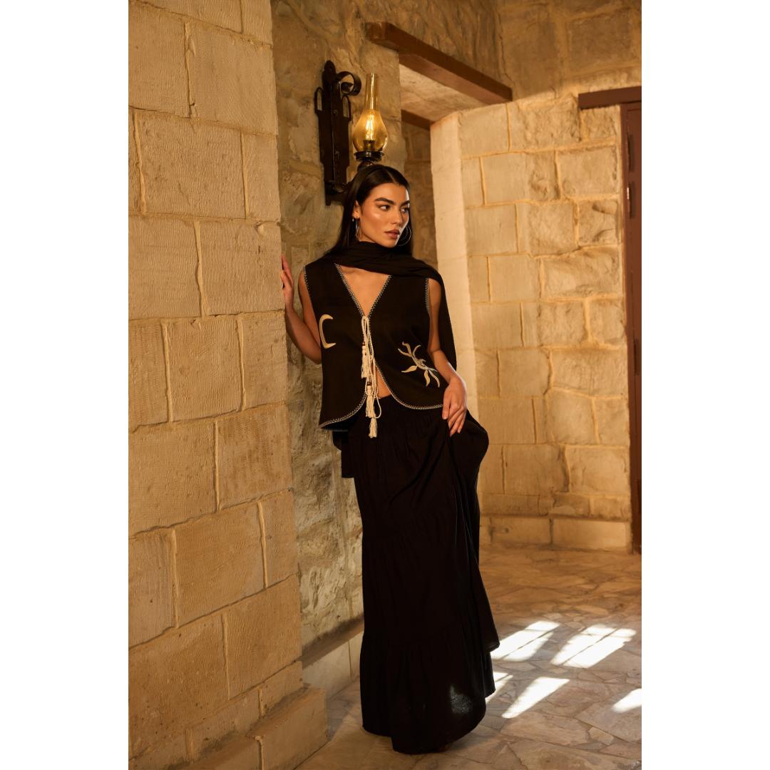 جيبة ماكسي متعددة الطبقات حريمي - 18387