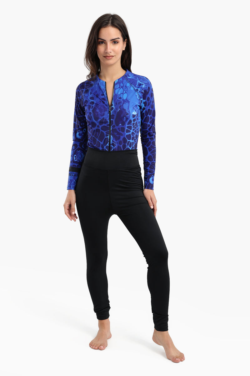 مايوه بوركيني كارينا أوشن بلو راش جارد 55910