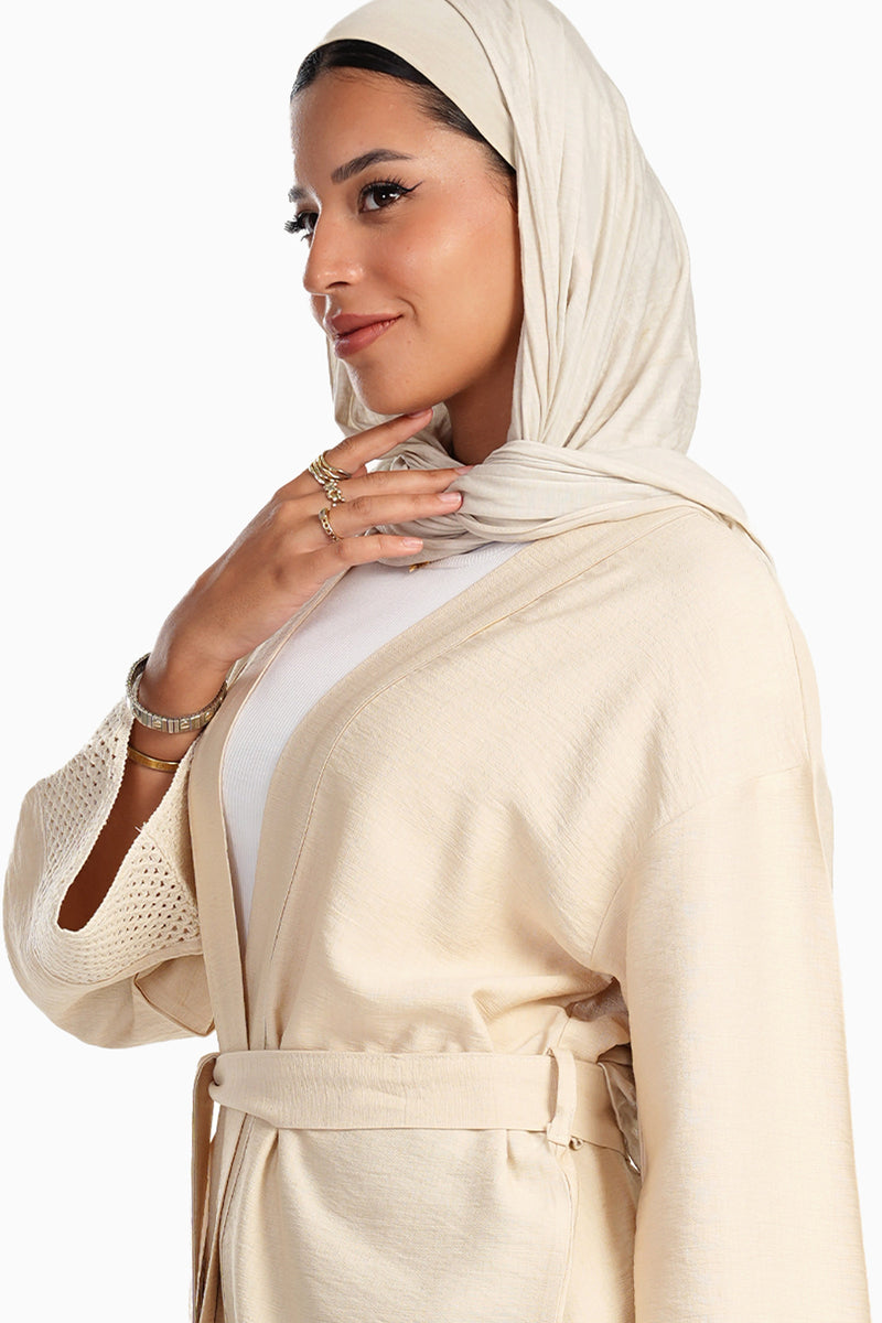 كيمونو كارينا مع أكمام كروشيه شبكية 56128