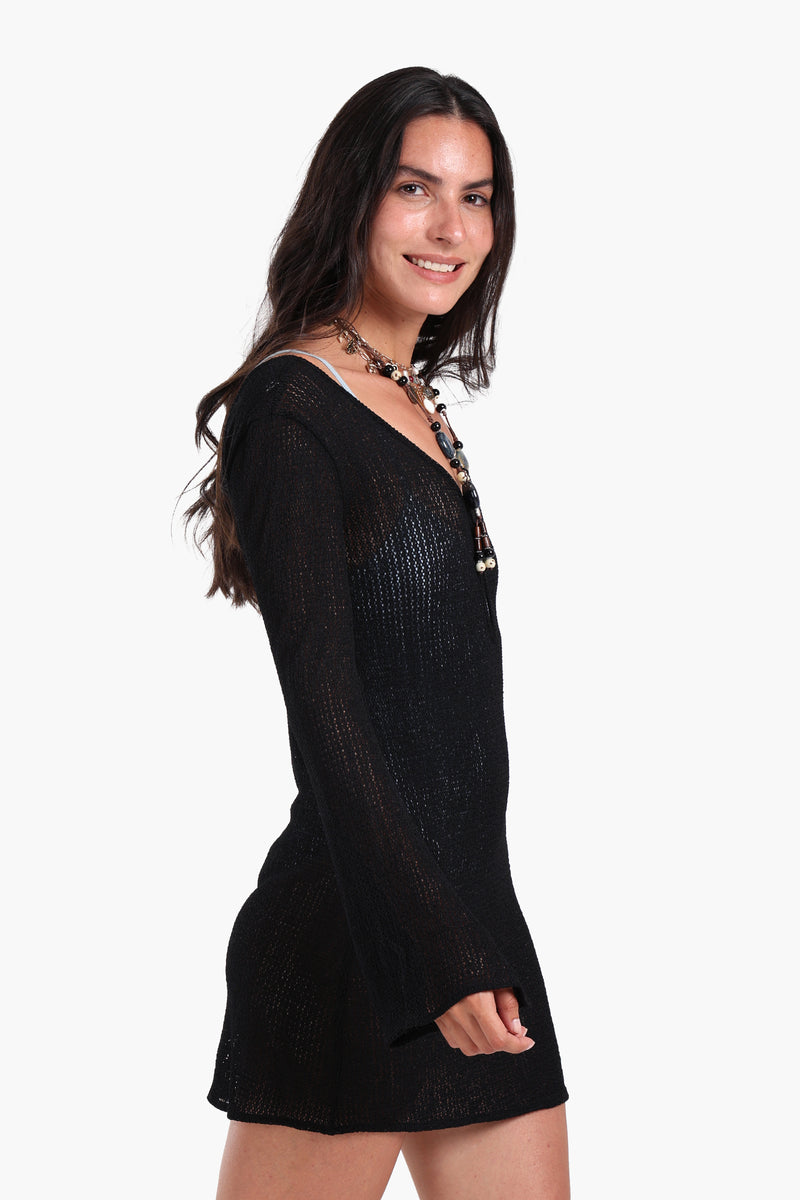 فستان كارينا قصير محبوك للشاطئ 56800