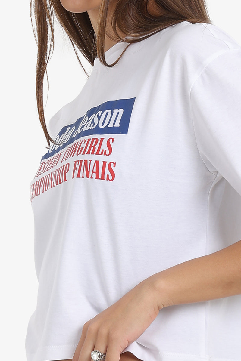 تي شيرت كارينا مطبوع - أوف وايت 56837