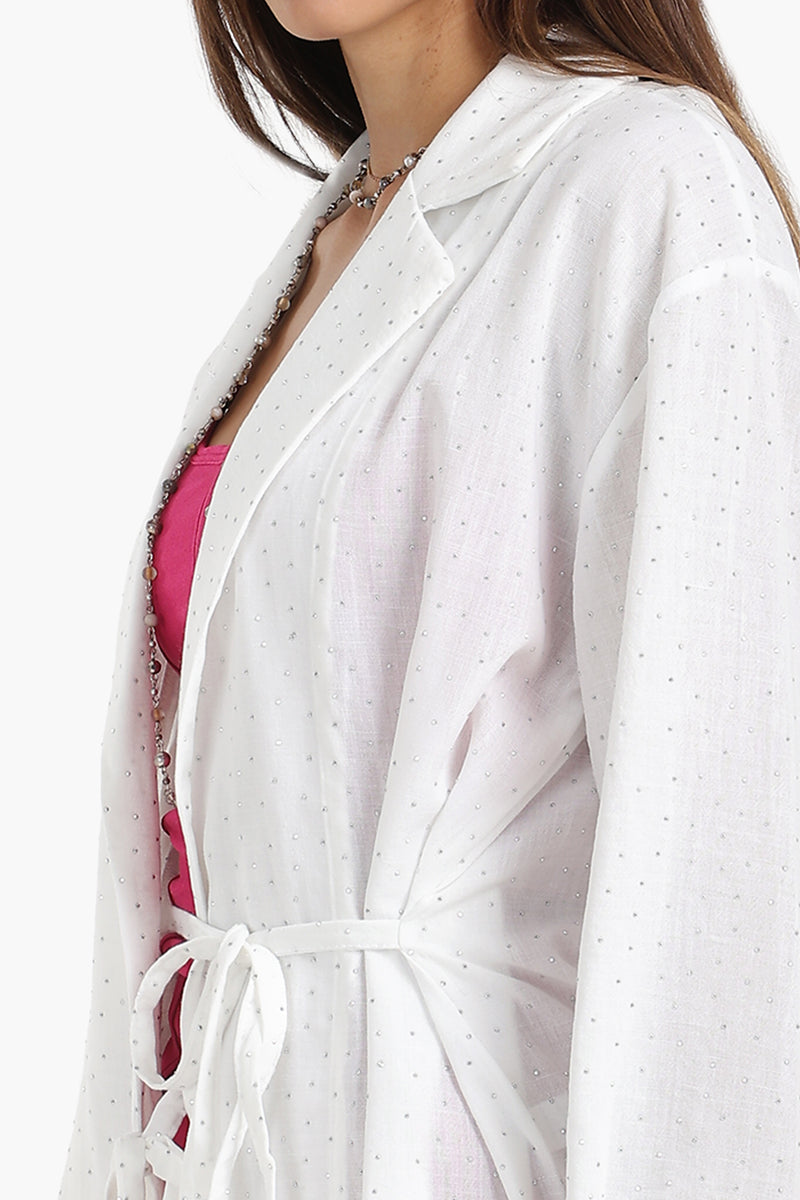 بلوزة كارديجان كارينا بتصميم ملفوف 57139