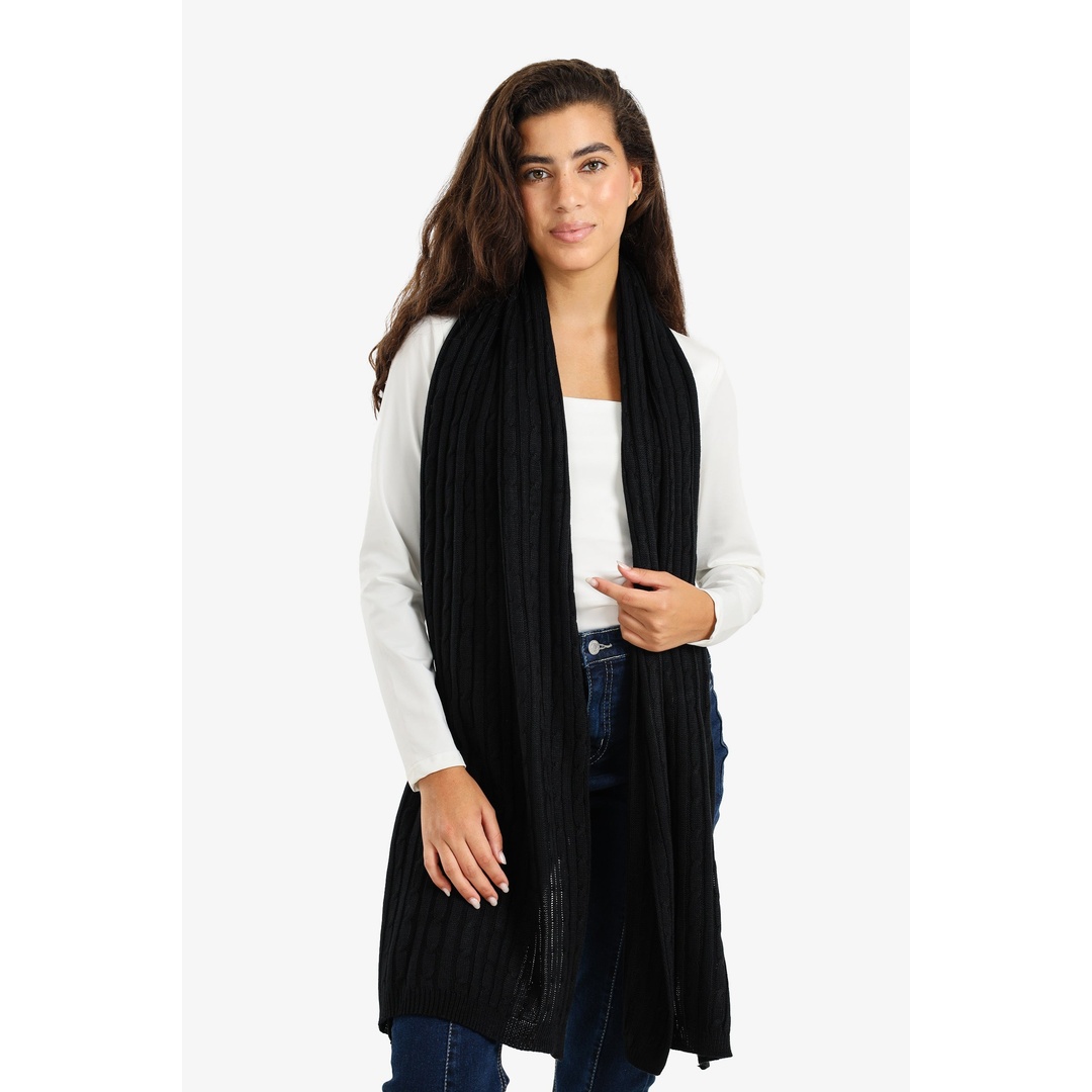 شال محبوك مضلع حريمي - 18177