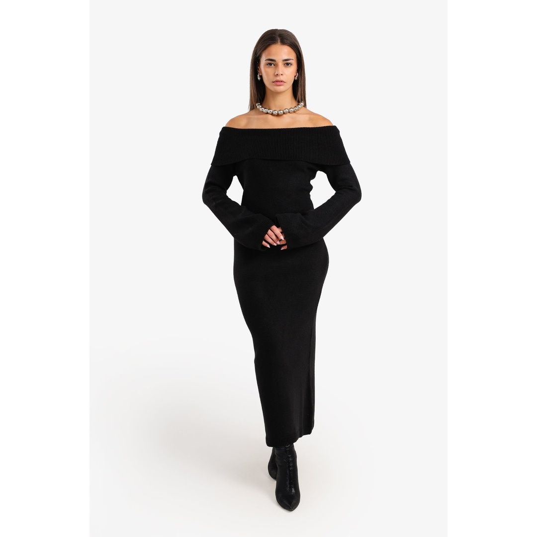 فستان ماكسي مكشوف الكتفين - 18195