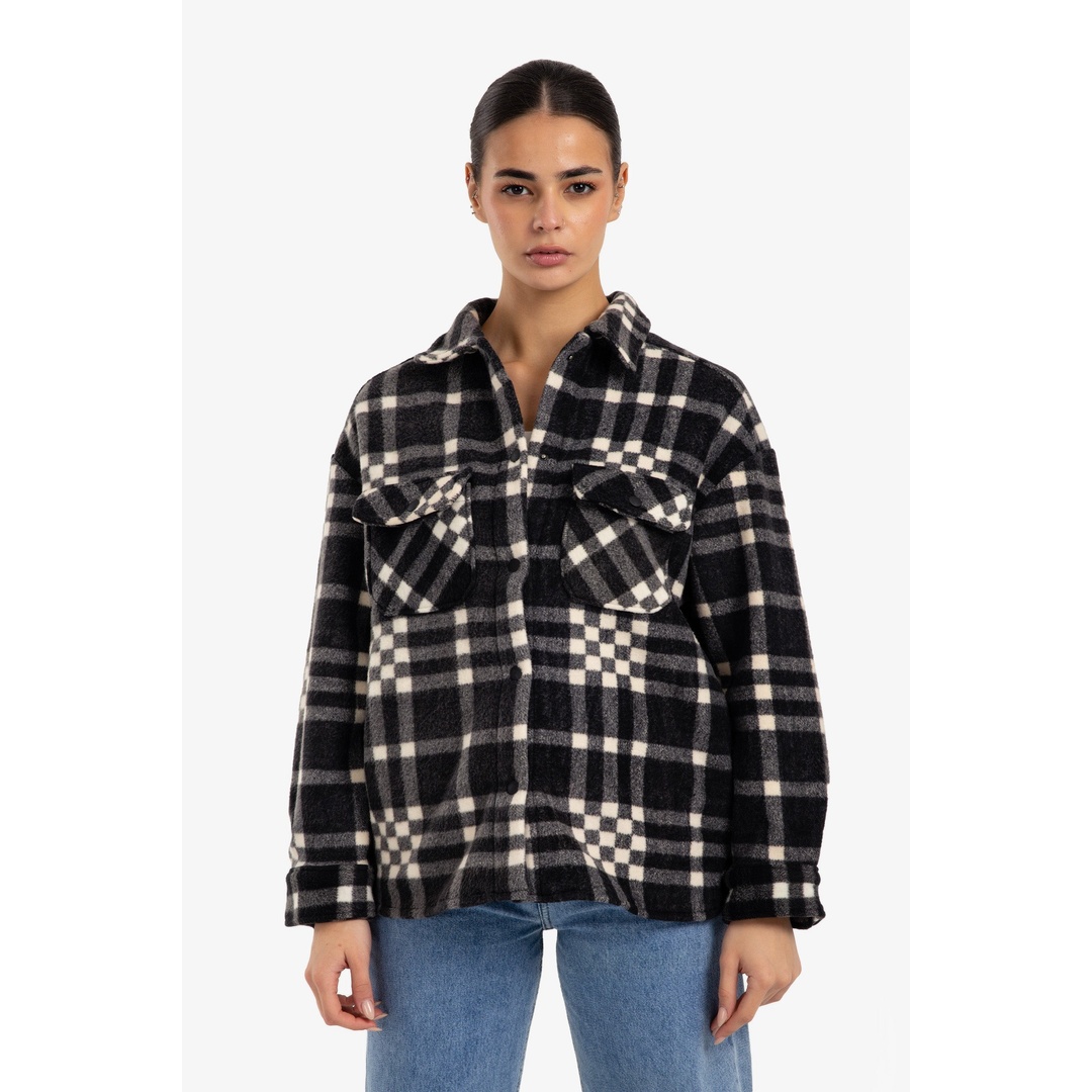 قميص كاروهات بأزرار - 18300