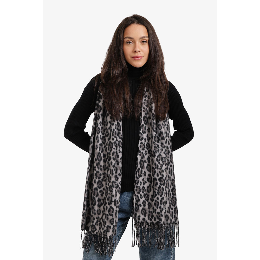 شال بنقشة جلد النمر حريمي - 18403