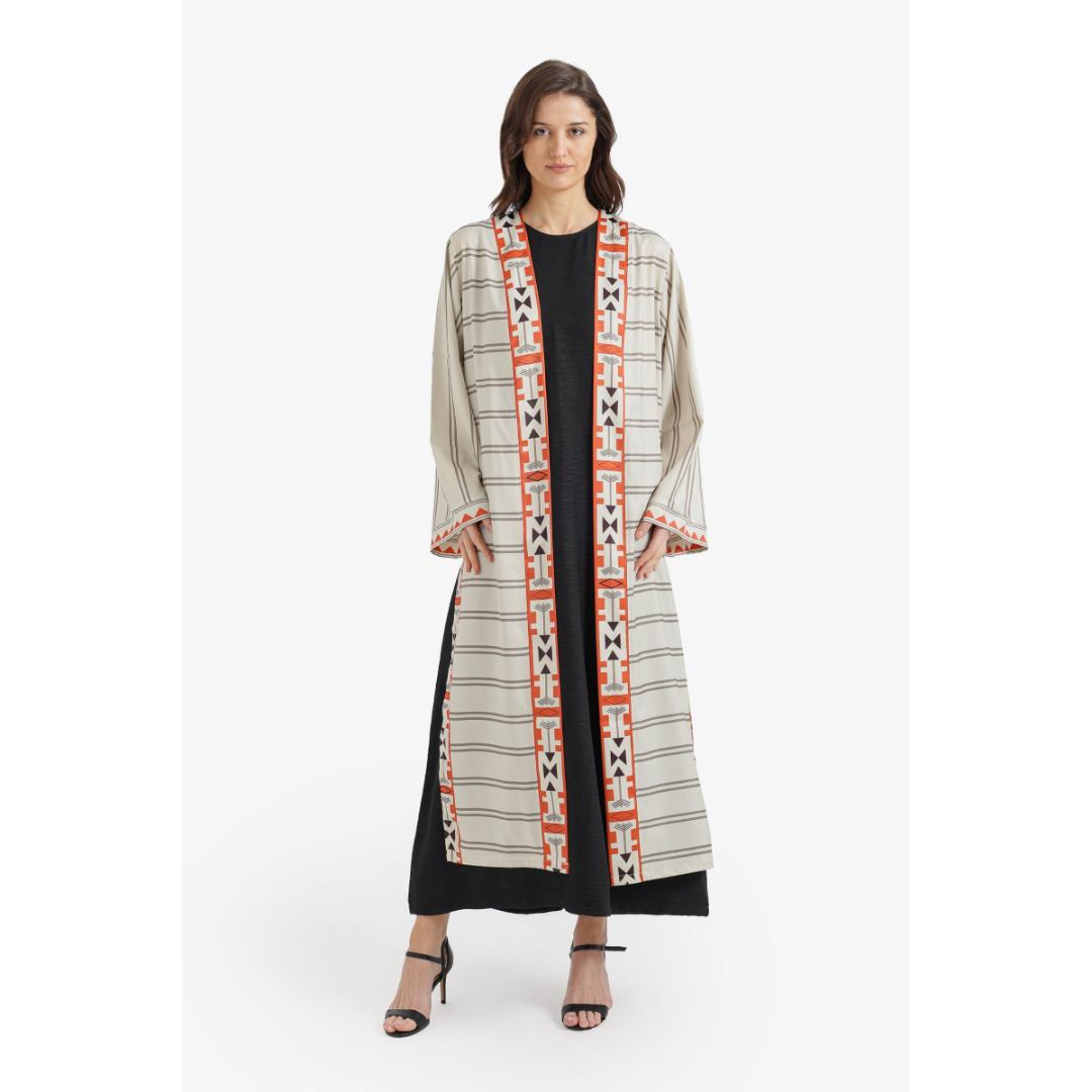 كيمونو ذو حواف هندسية حريمي - 18420