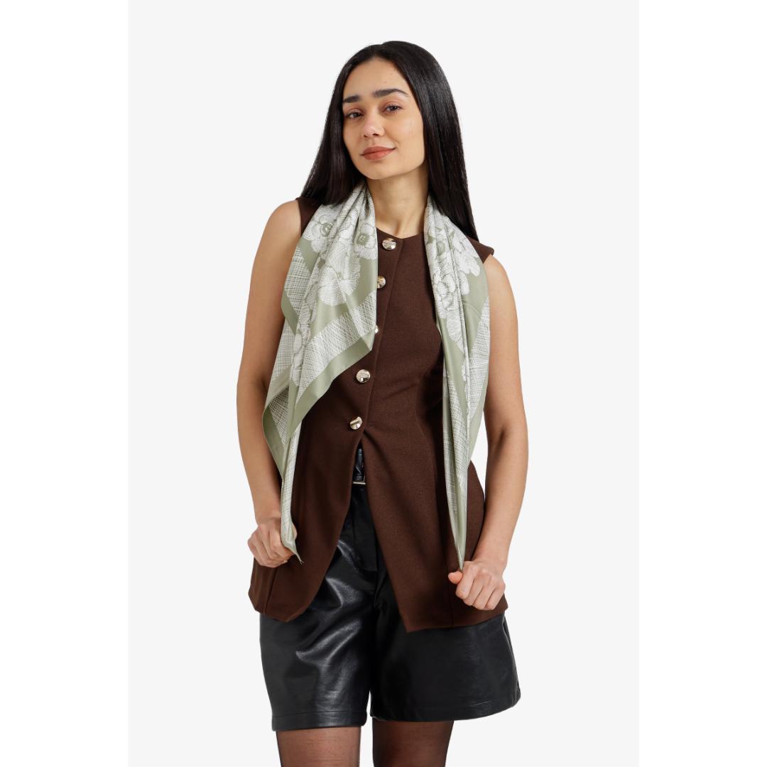 شال مزين بالزهور حريمي - 18447