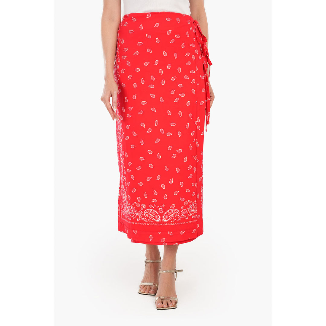 جيبة كارينا مطبوعة - أحمر 56470