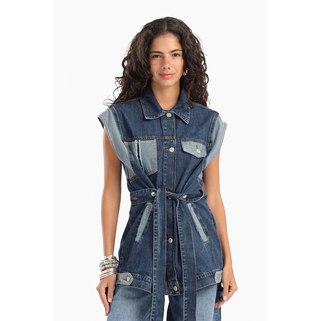 فيست جينز كارينا مع حزام - أزرق 56727