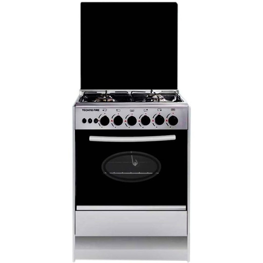 بوتجاز غاز تكنو فاير - 55×55 سم - 4 شعلات - ستانلس ستيل - TF-70-CG