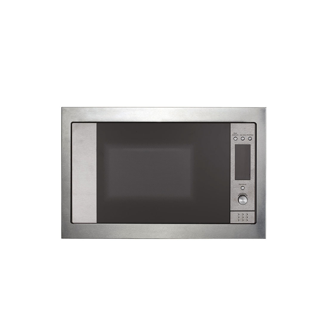 ميكروويف جورينيا مزود بشواية - 60 سم - لون استانلس ستيل - 30 لتر - شاشة ليد - تحكم إلكتروني. BM5350X
