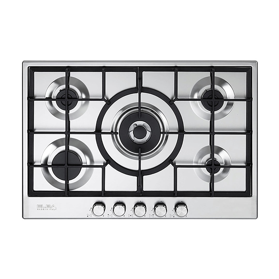 مسطح بلت ان غاز البا - 5 شعلة - 75 سم - استانليس ستيل - ELIO75-545