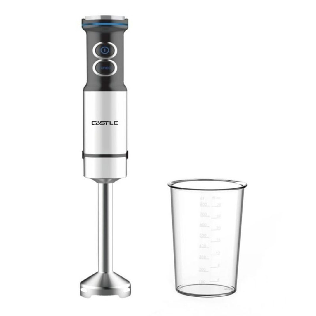 هاند بلندر كاسيل - 2×1 - 1200 وات - 800 مل - فضي اسود - HBC1220