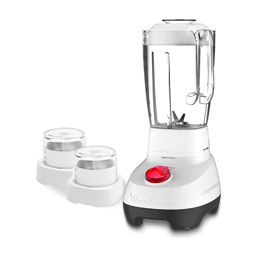 خلاط مولينكس سوبر فرنساوي - 2 لتر - 700 واط - أبيض (ضمان دولي) - LM207125