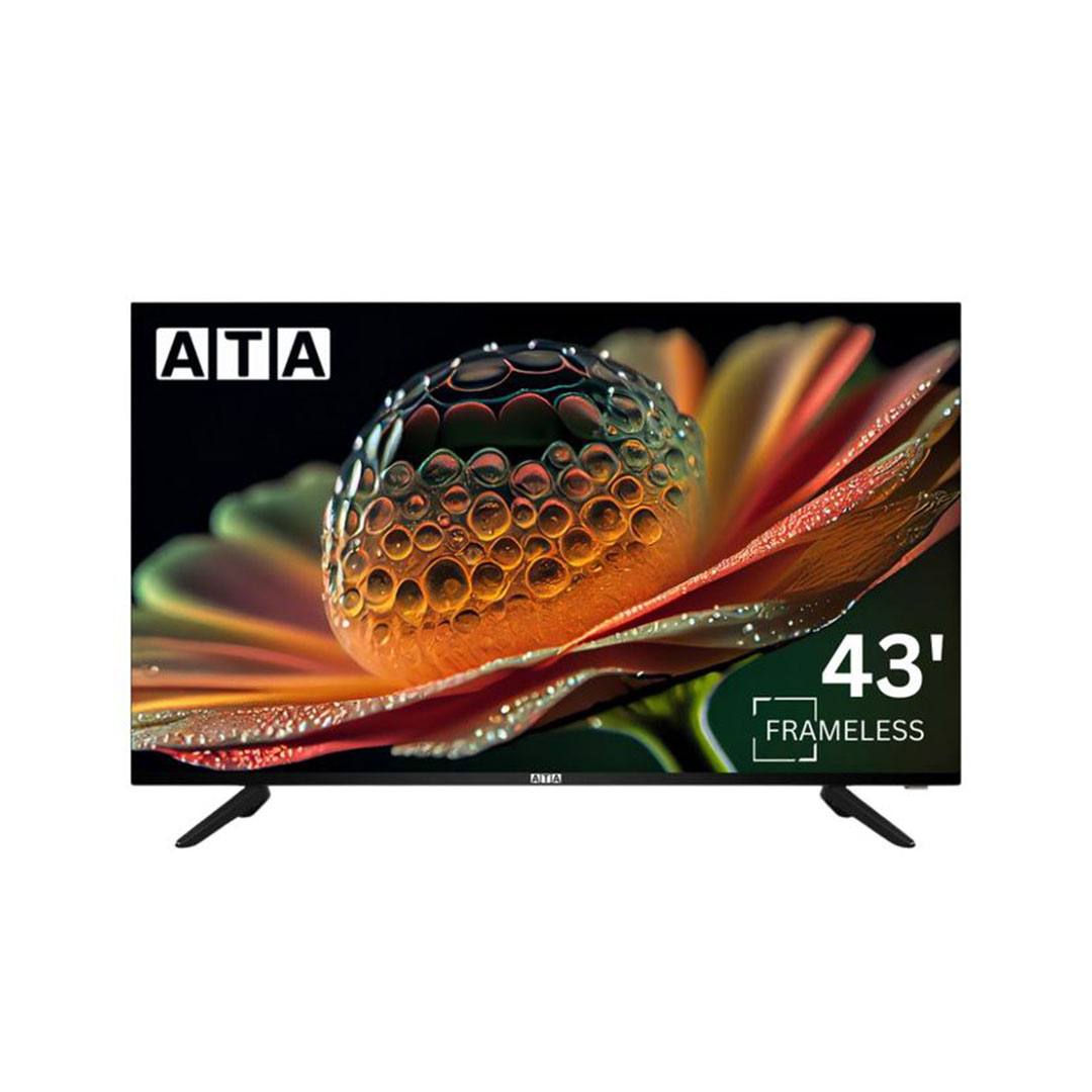تلفزيون ATA - 43 بوصة بدون اطار - أسود - 43FLN