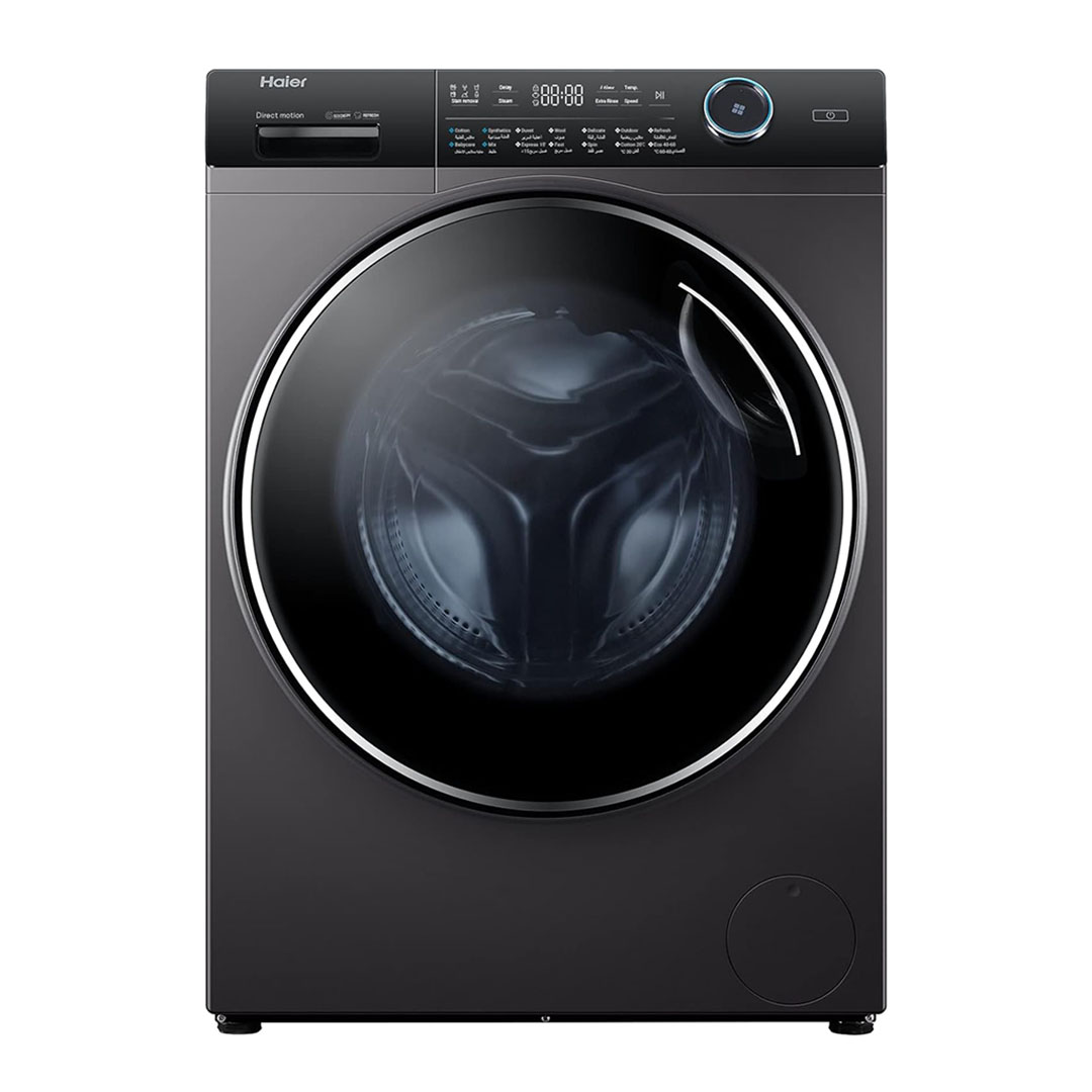 هاير غسالة ملابس بمجفف موتور إنفرتر دفع مباشر 10.5 كجم فضي - HWD100-B14979S8
