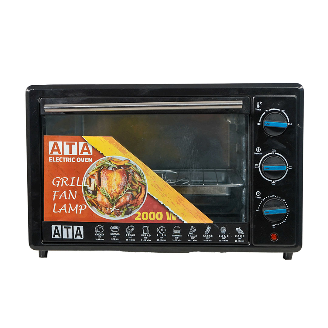 ATA فرن كهربائي 2000 وات 38 لتر أسود - YX38A-RCL