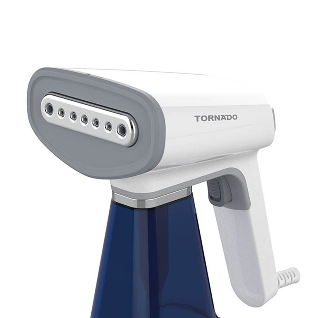 مكواة بخار محمولة تورنيدو 1100-1300 وات - أبيض × أزرق TST-HS1300