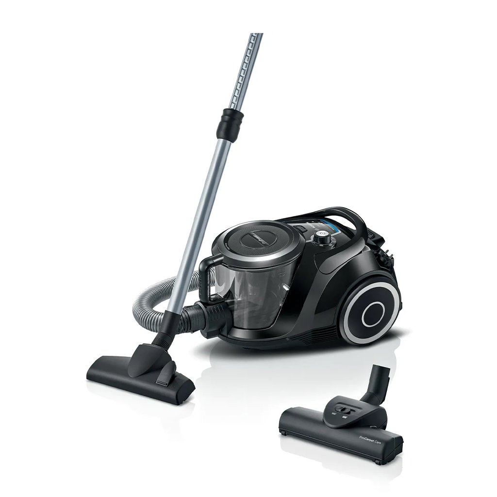 مكنسة كهربائية بوش سيري 6 برو باور - بدون كيس - 2200 وات - اسود - BGS412234