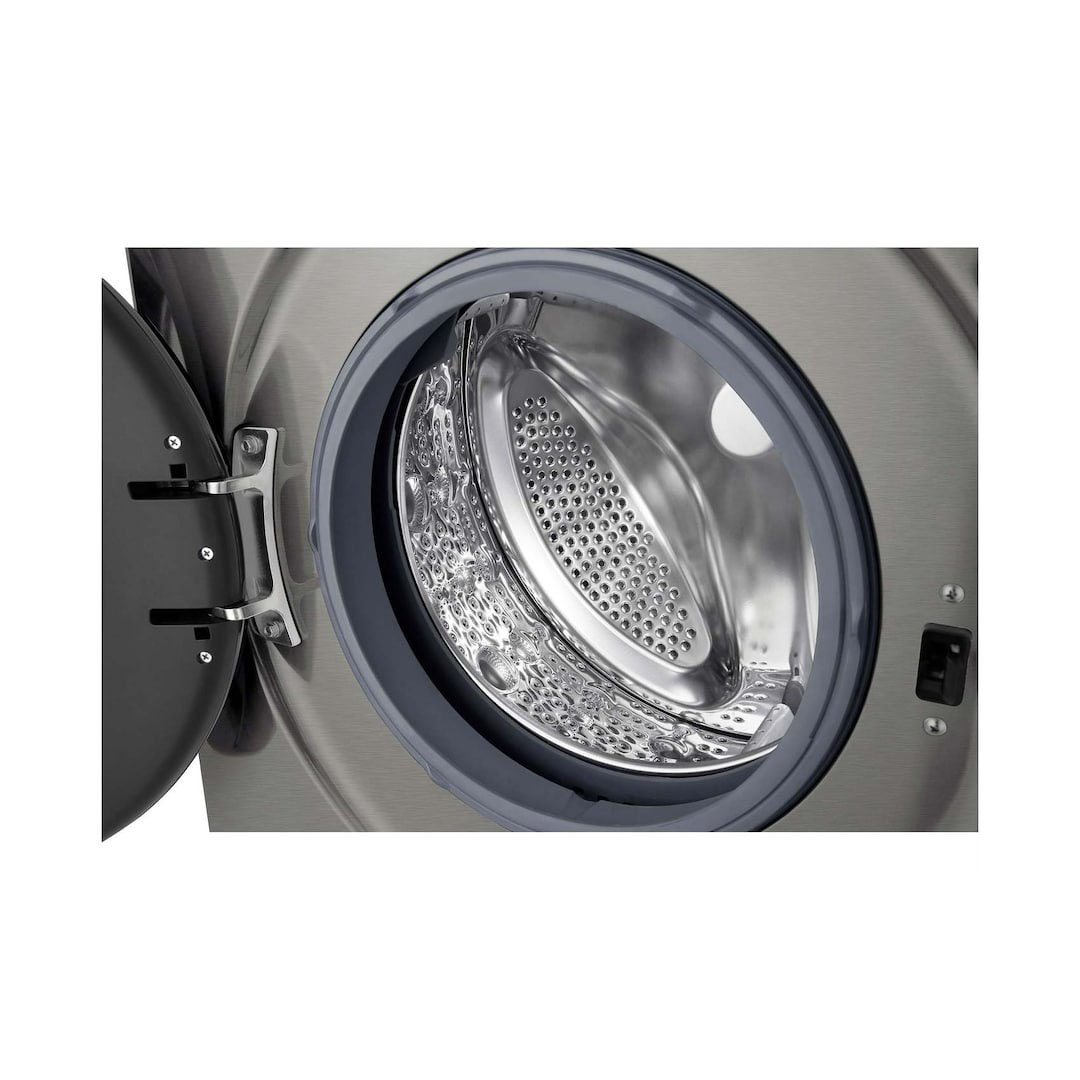غسالة ملابس إل جي تحميل أمامي واي فاي انفرتر - 7 كجم - فضي بلاتيني - F4Y2QYG6P