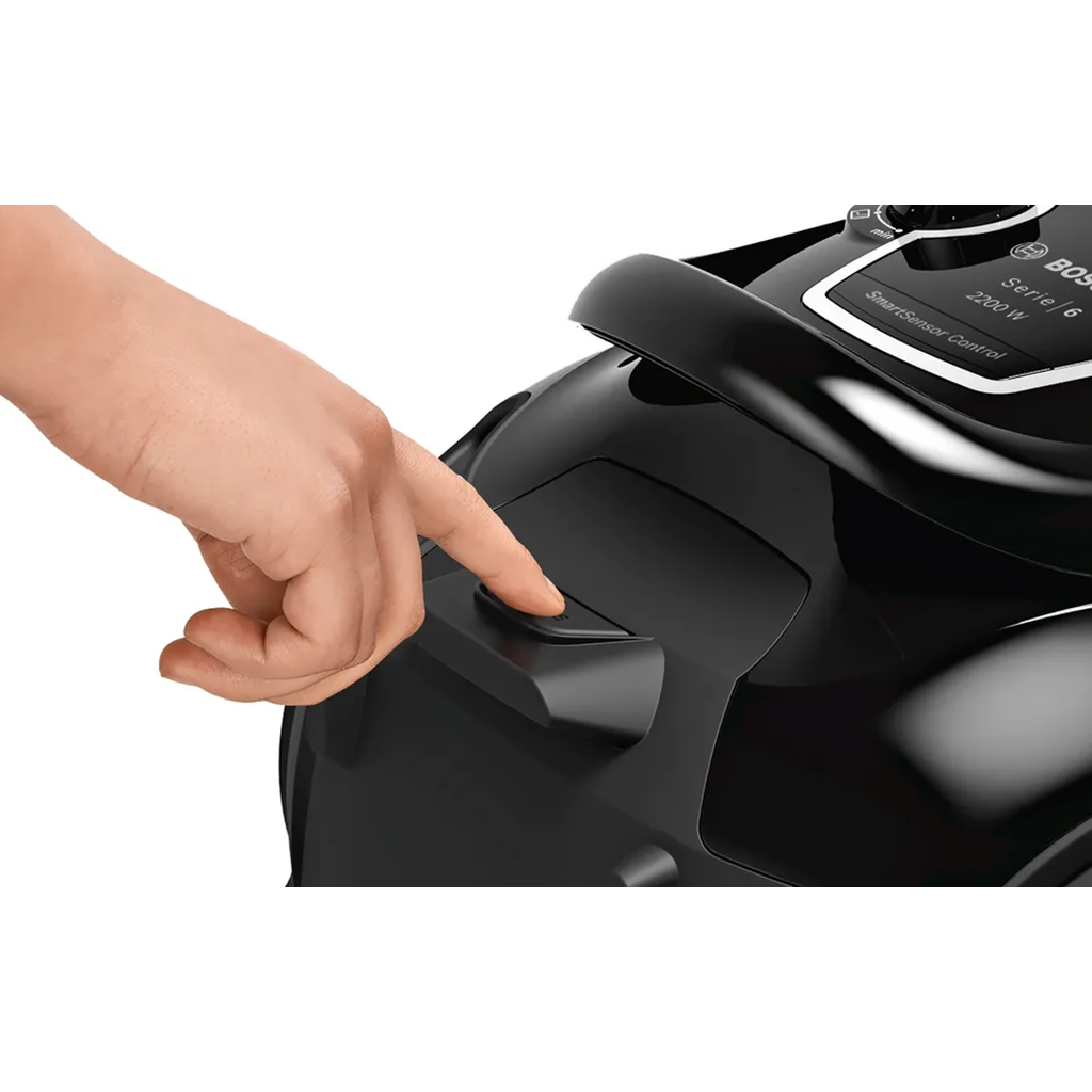 مكنسة كهربائية بوش سيري 6 برو باور - بدون كيس - 2200 وات - اسود - BGS412234