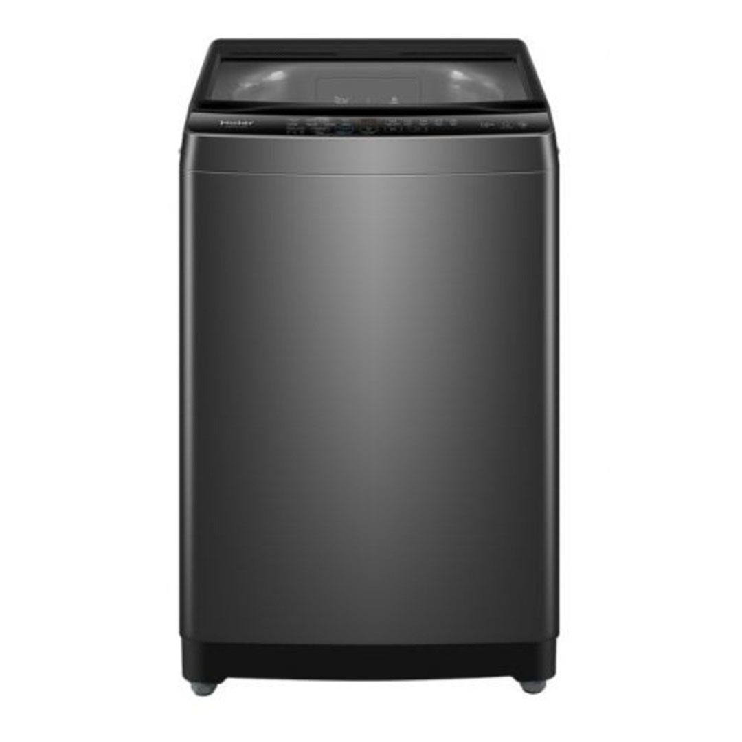 غسالة ملابس هاير تحميل علوي - 11 كجم - باب هيدروليك - فضي - HWM110-316S8