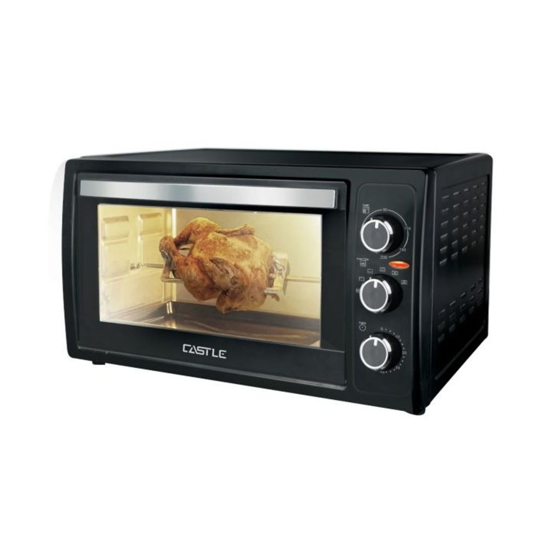 فرن كهربائي كاسيل - 2400 وات - 55 لتر - شواية ولمبة ومروحة وزجاج مزدوج - اسود - EO4055RF