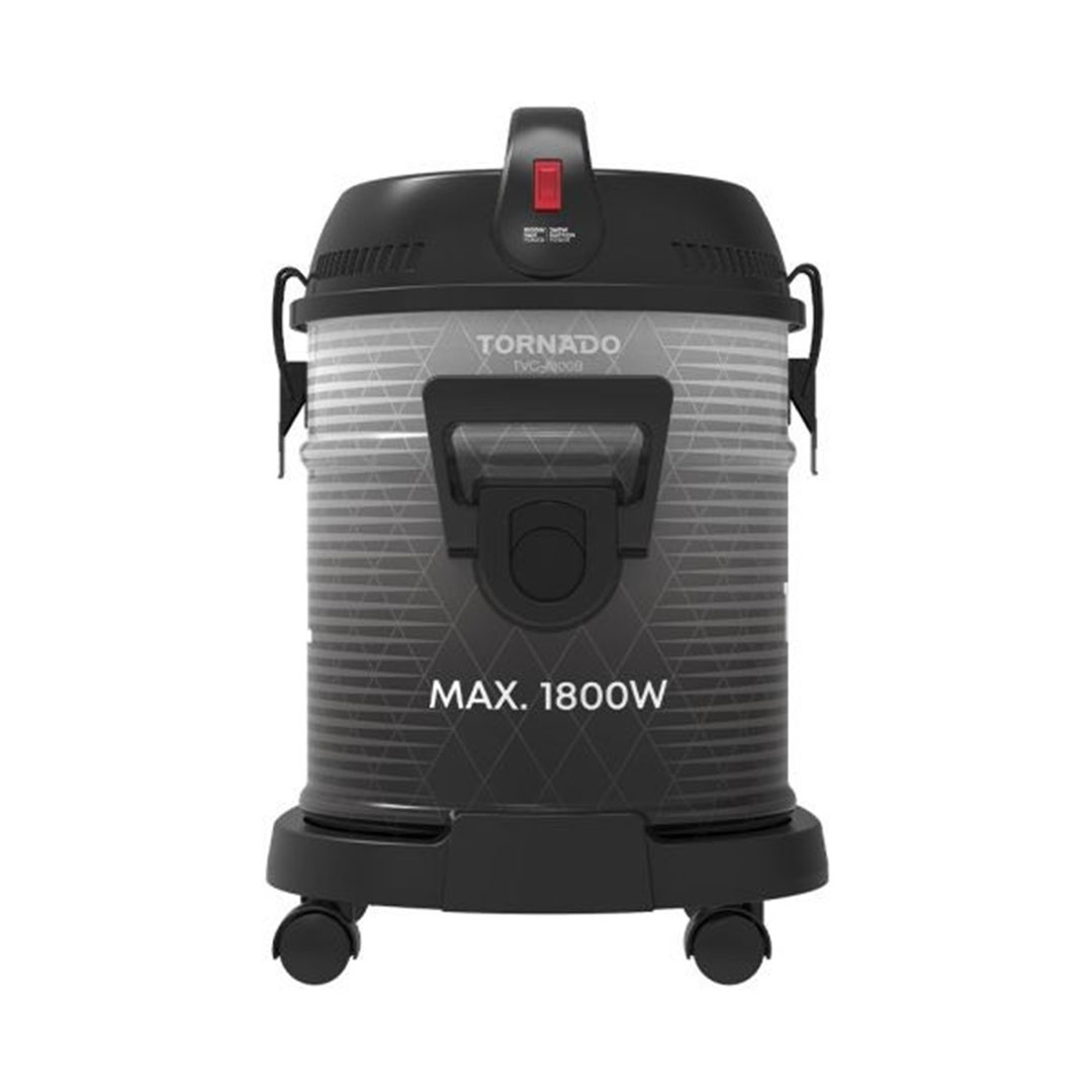 مكنسة برميلية تورنيدو - 1800 وات - أسود - TVC-1800B