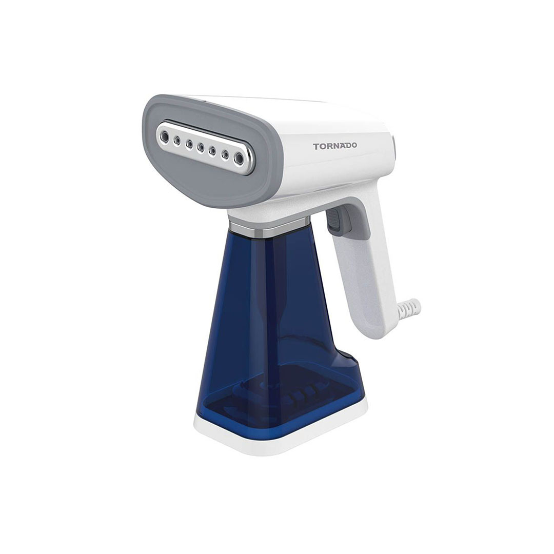 مكواة بخار محمولة تورنيدو 1100-1300 وات - أبيض × أزرق TST-HS1300