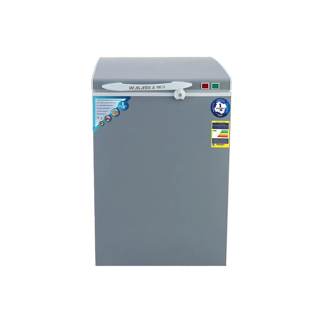 ديب فريزر افقي الاسكا - ديفروست - 135 لتر - فضي - Ch140