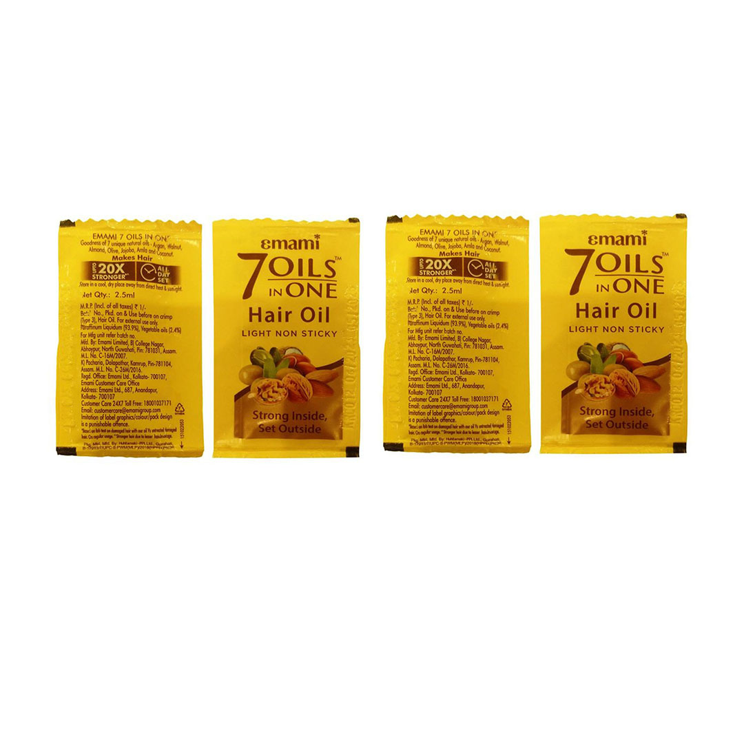 زيت الشعر 7 في 1 من إمامي - 2.5 مل - 10 أكياس - 2 قطعة