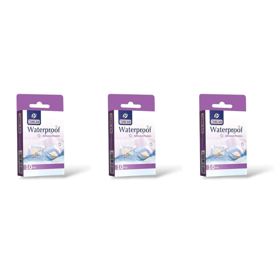 ضمادات لاصقة مقاومة للماء من كيور-إيد - ١٠ قطع - 2 قطعة + قطعة هدية