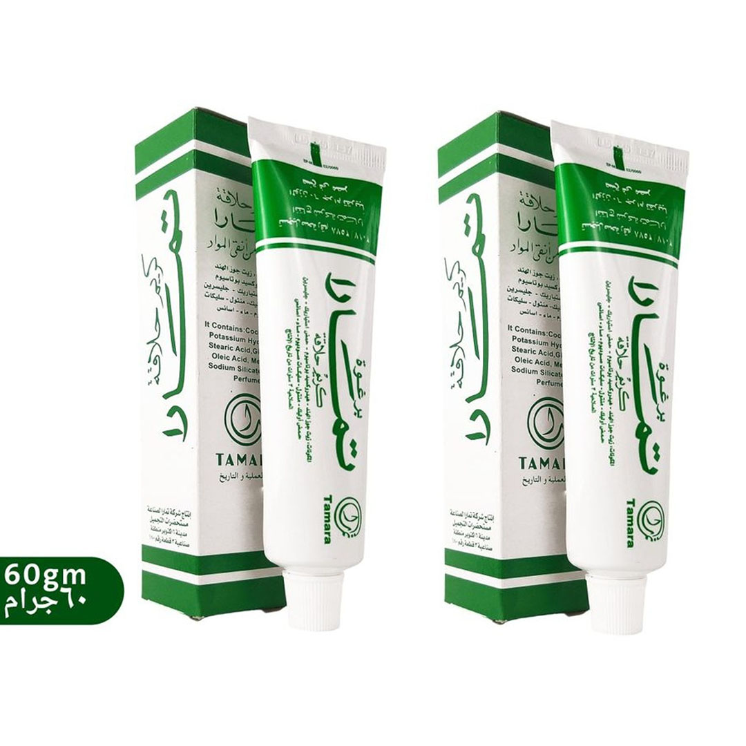 كريم حلاقة رجالي من تمارا - 60 جم - 2 قطعة