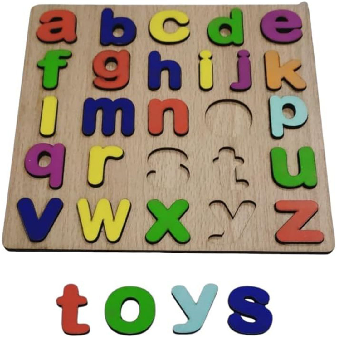 بازل أحرف إنجليزي خشب - براند إكس - MOD-123 - طبيعي