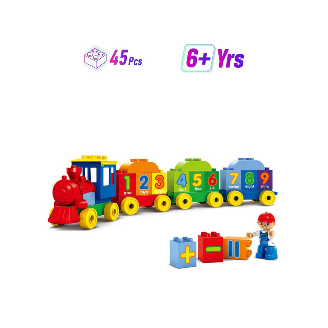 مجموعة مكعبات بناء مكونة من 45 قطعة