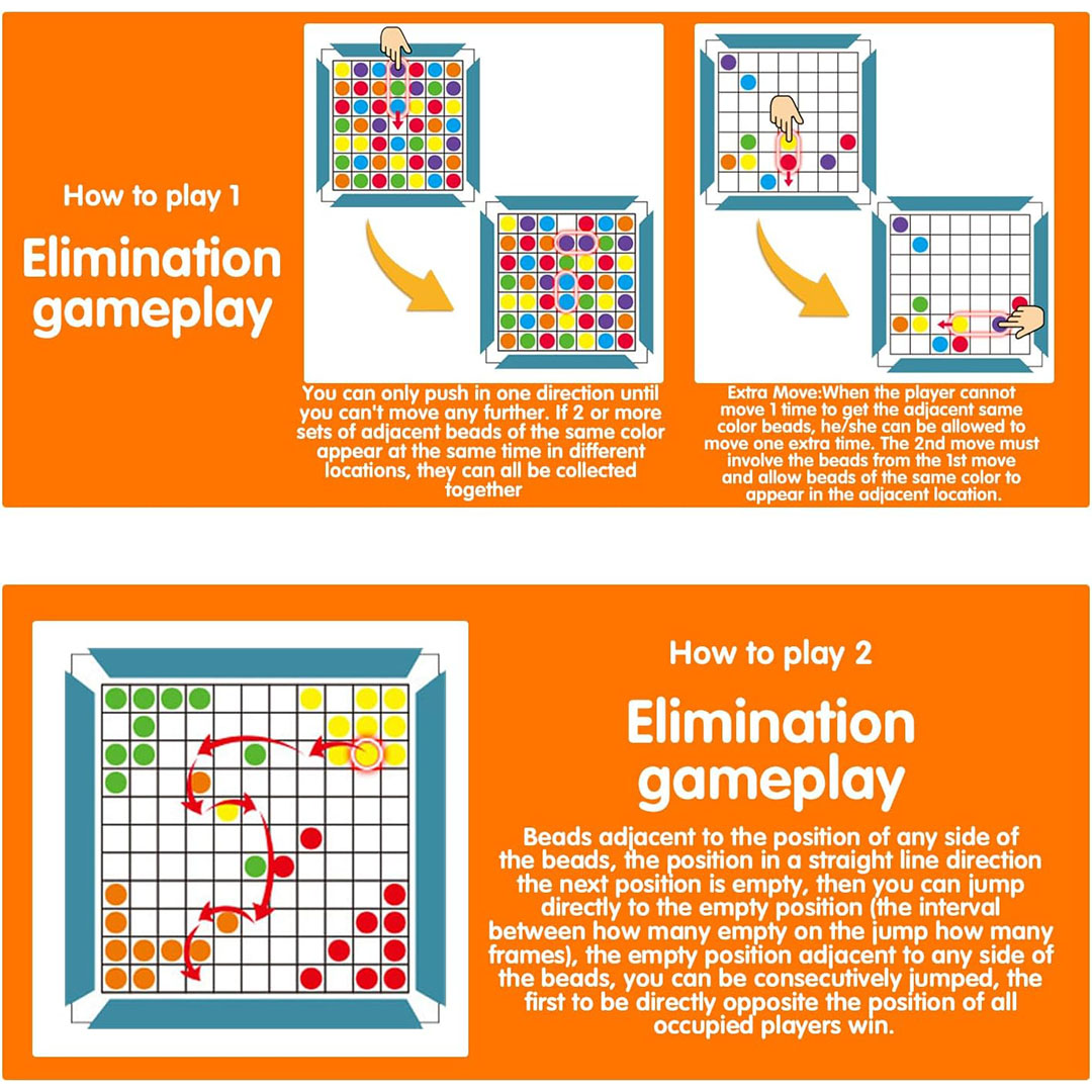 لعبة شطرنج بالوان قوس قزح - 120 كرة