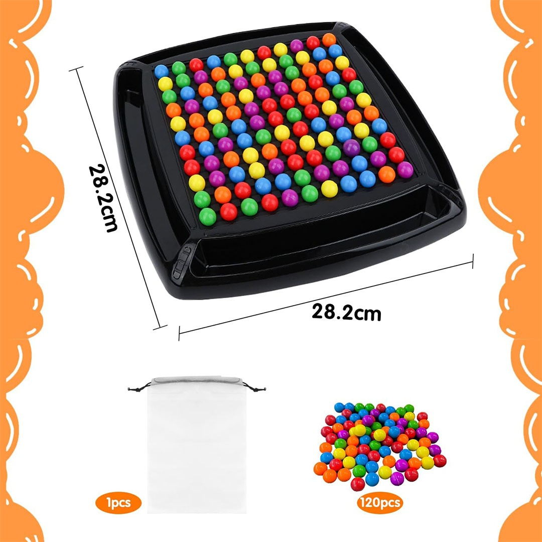 لعبة شطرنج بالوان قوس قزح - 120 كرة