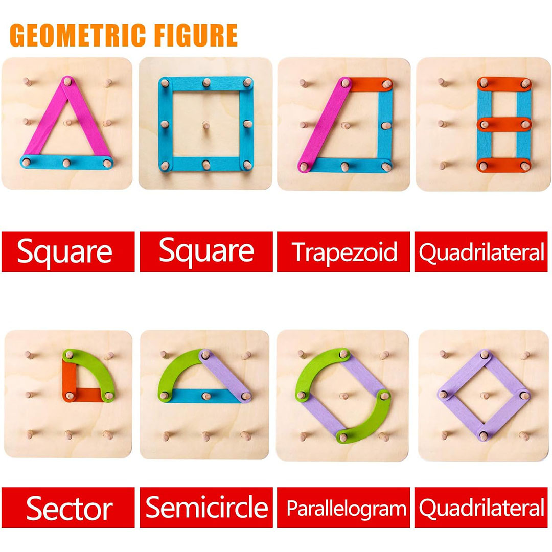 مجموعة بناء الحروف والارقام الخشبية للتعرف على الالوان والاشكال