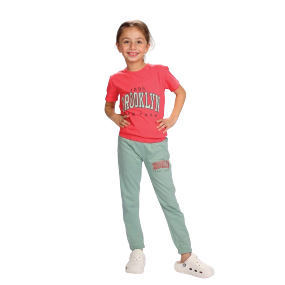 بيجامه بناتي صيفي قطن - 2 قطعة 201