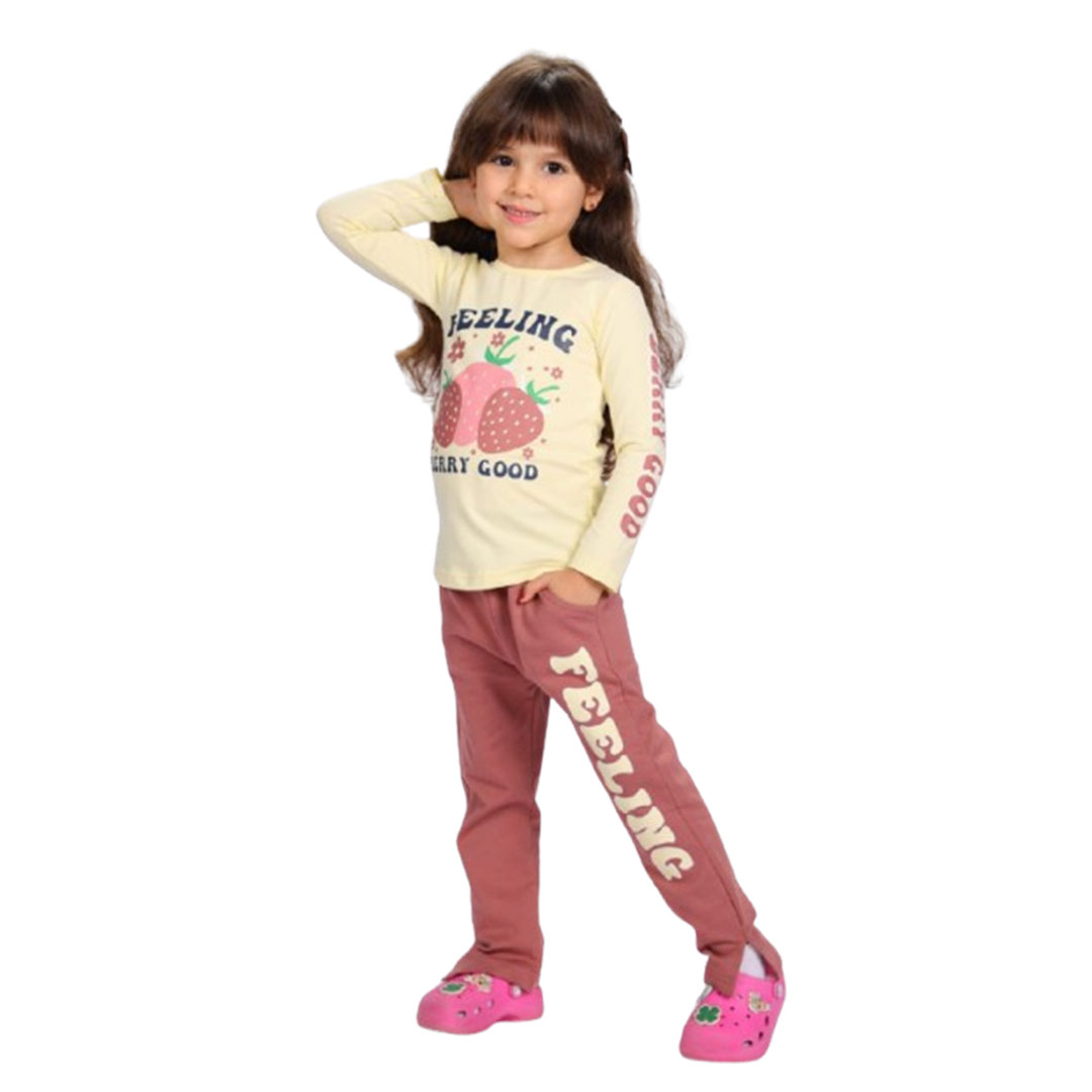 بيجامه بناتي صيفي قطن - 2 قطعة 204