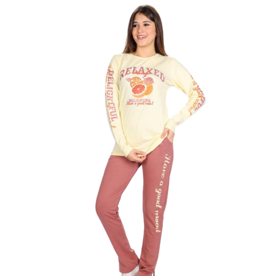 بيجامه بناتي صيفي قطن - 2 قطعة 207