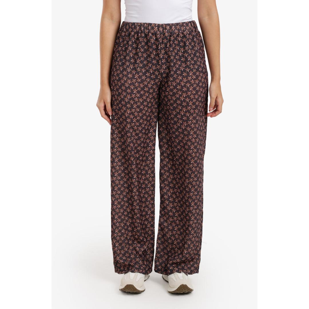 بنطلون واسع الساقين مطبوع - 57653