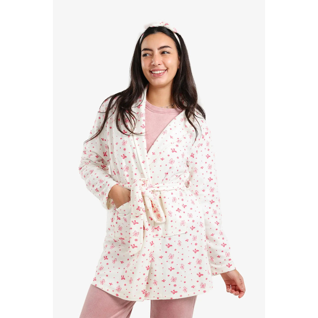 روب مطبوع بالكامل حريمي بكم 58190