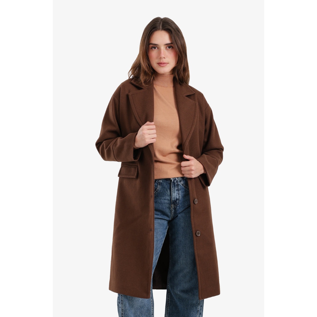 بالطو بياقة مدببة حريمي - 58256