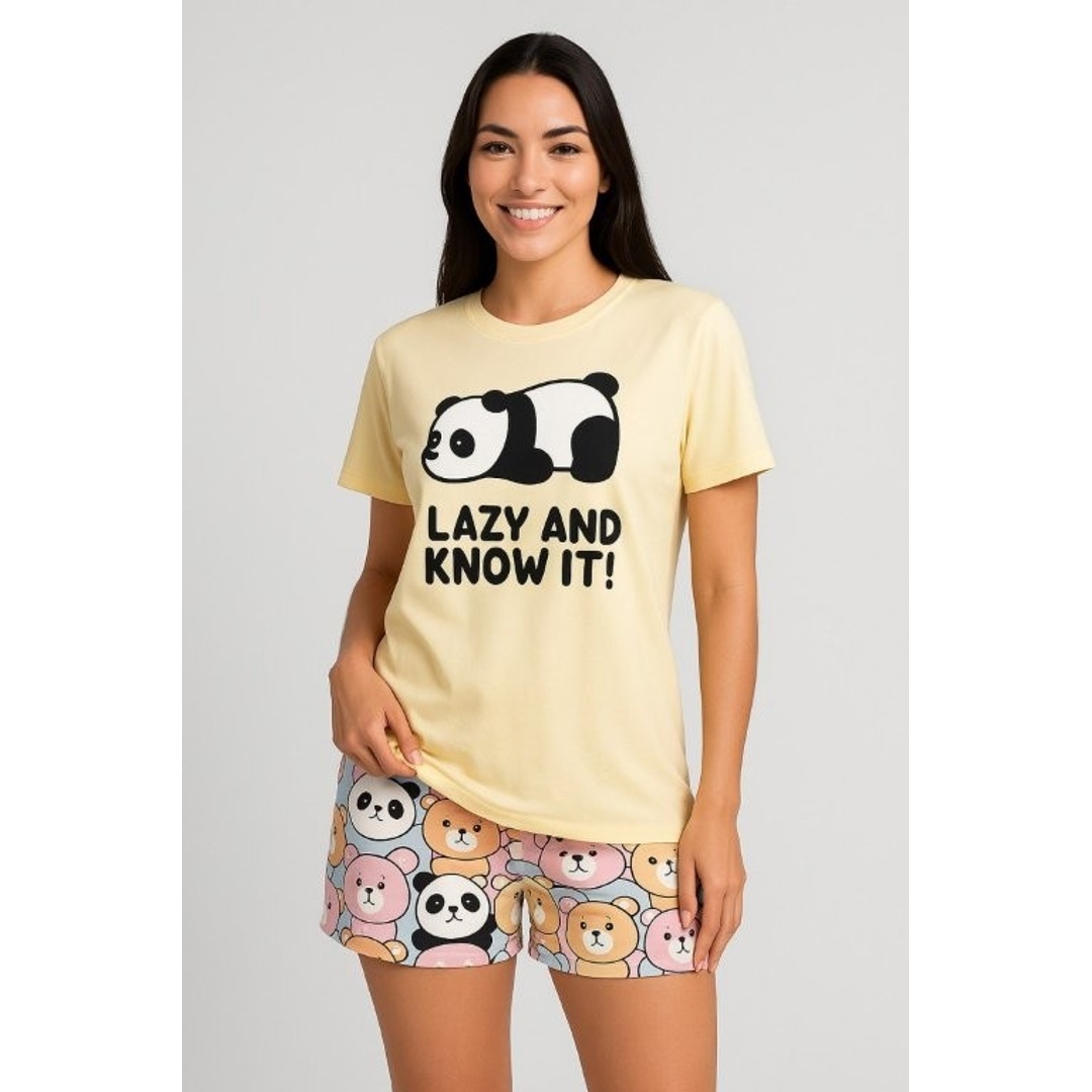 كارينا كوكيز بيجاما حريمي نصف كم و شورت