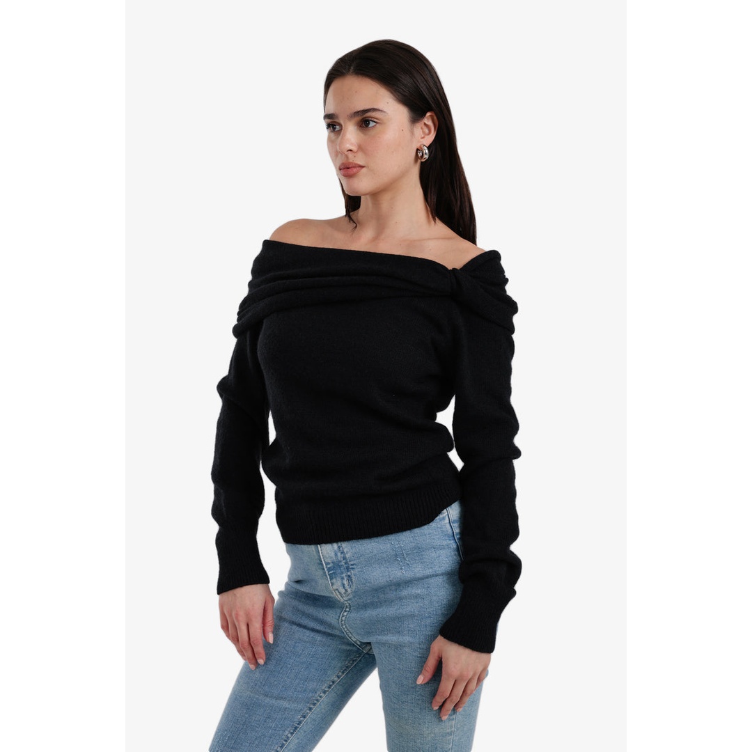 بلوفر كلاسيك بياقة عالية حريمي - 57495