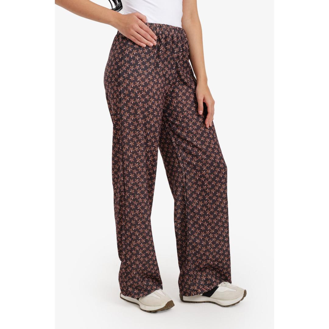 بنطلون واسع الساقين مطبوع - 57653