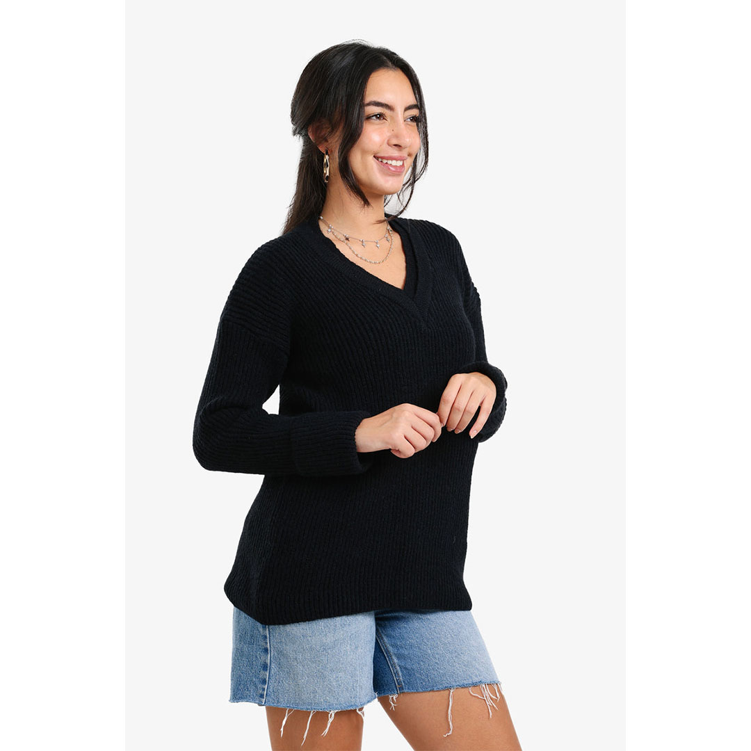 كارينا بلوفر مضلع برقبة على شكل حرف V حريمي 57662